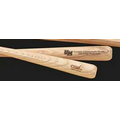 10" Natural Finish Laser Engraved Novelty Baseball Bats